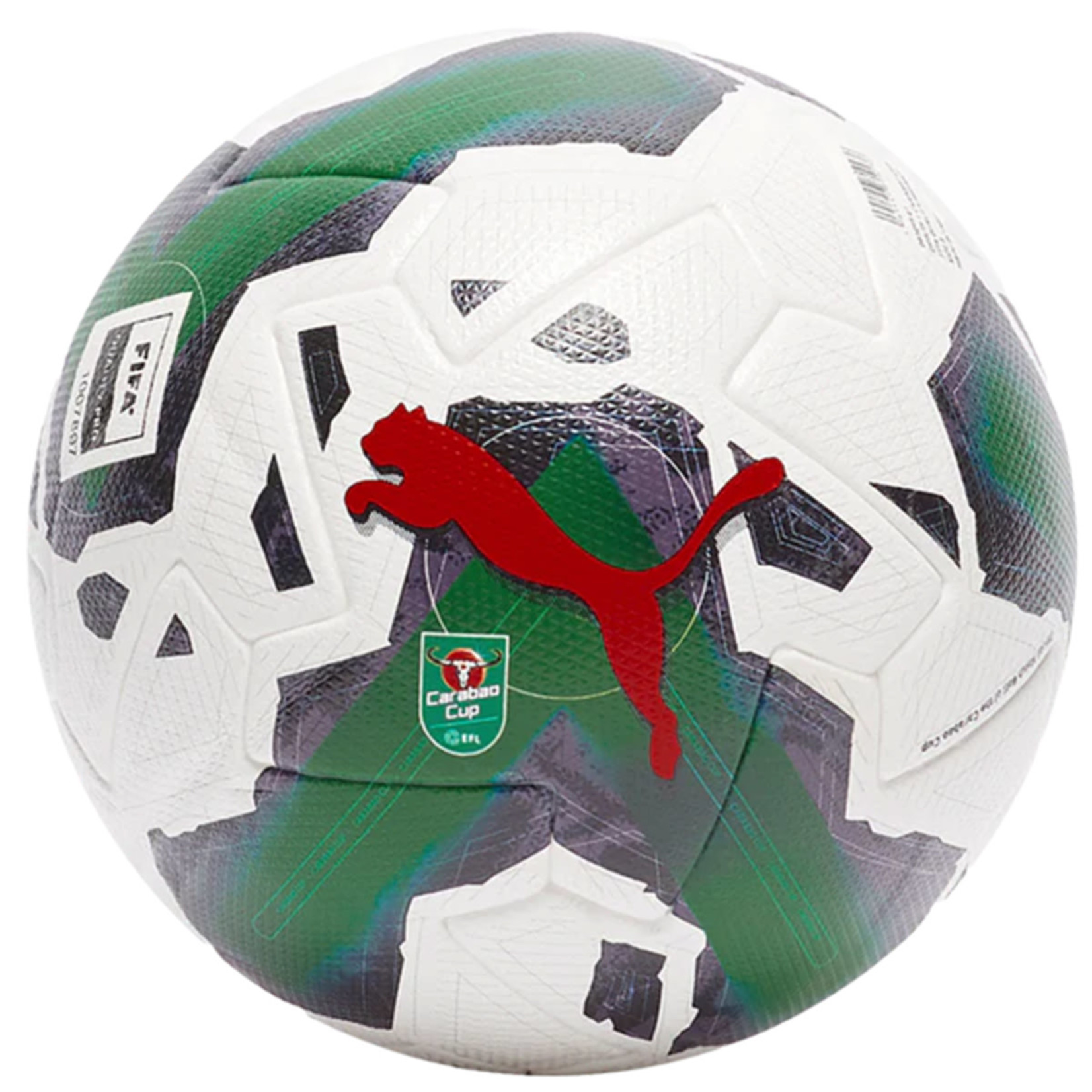 PUMA ORBITA 1 CARABAO CUP FIFA QUALITY PRO BALL 22/23 (WHITE/GREEN)