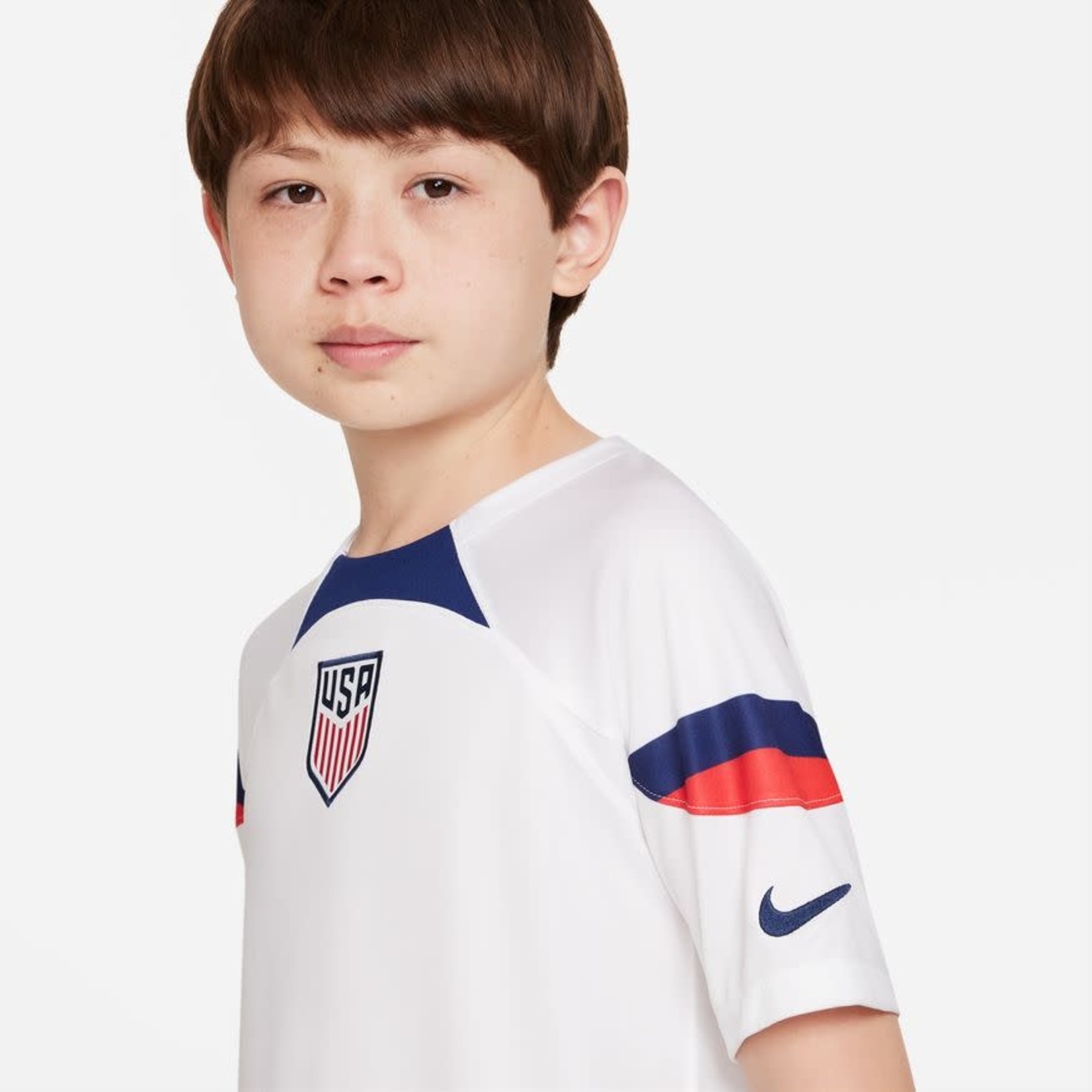 Kids USA National Soccer 2022 World Cup White Home Authentic Jersey Youth