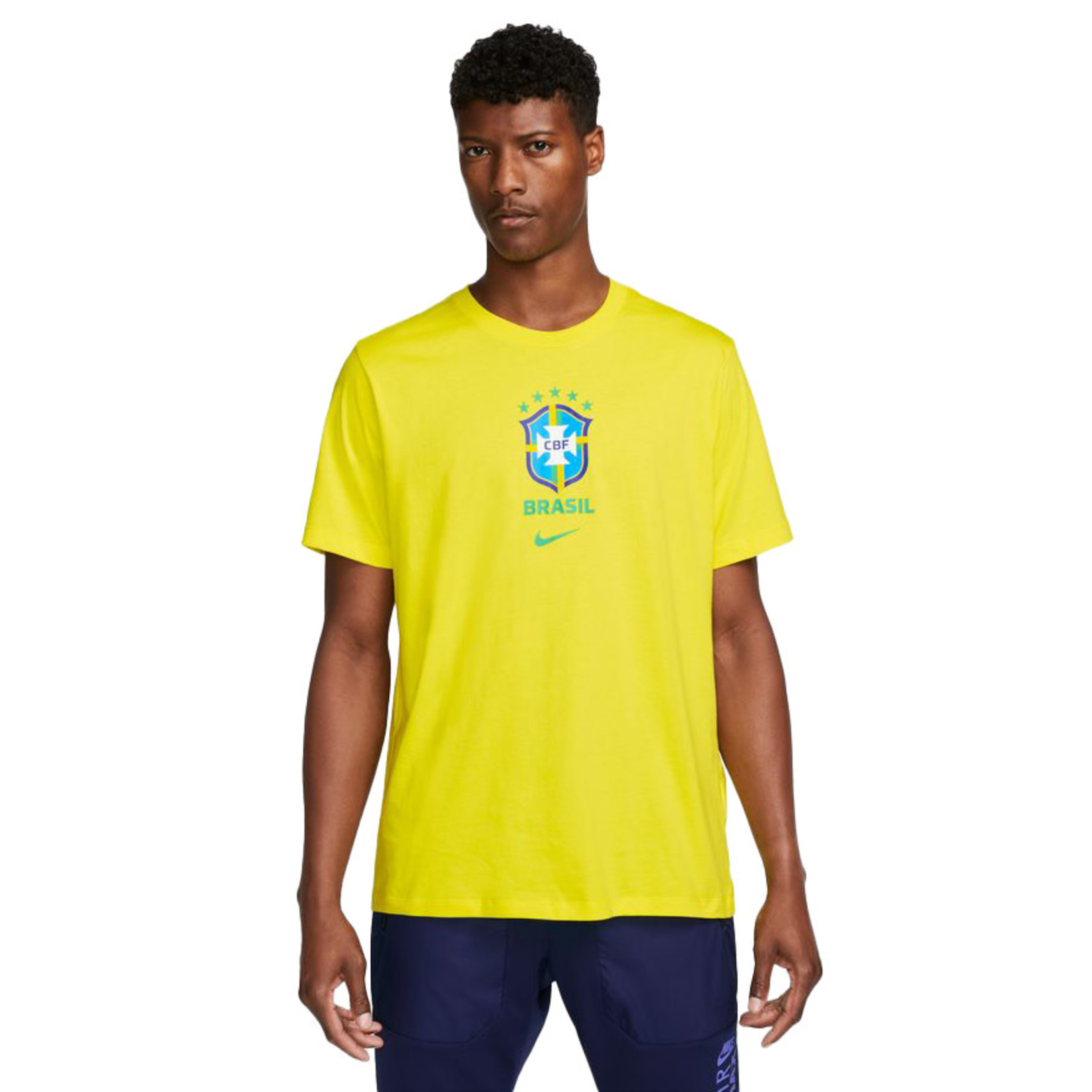 Nike Adults Brazil Home Jersey - Yellow