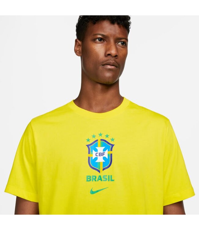 Nike Brazil 2022 Crest Tee (Yellow)