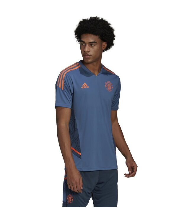 Adidas Manchester United 22/23 Condivo 22 Training Jersey (Blue/Orange)