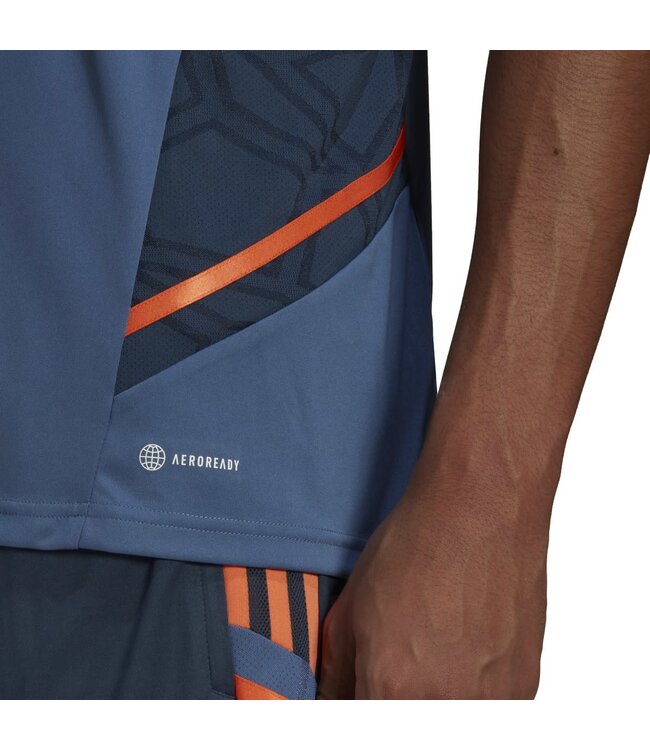 Adidas Manchester United 22/23 Condivo 22 Training Jersey (Blue/Orange)