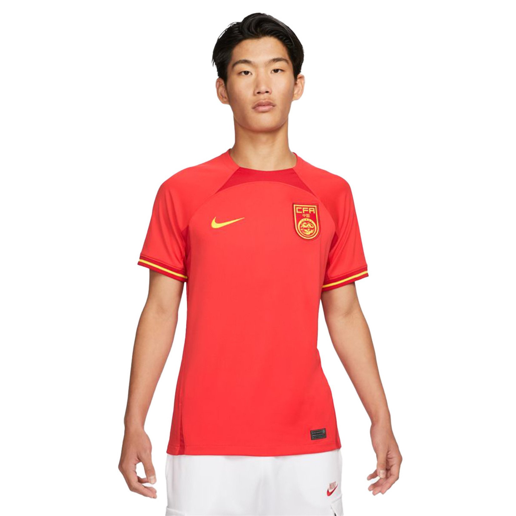 Red White Breathable Football Jersey Shirt Uniform - China