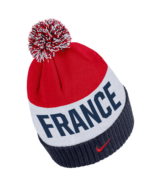 Nike France 2022 Classic Striped Beanie (Red/Navy)