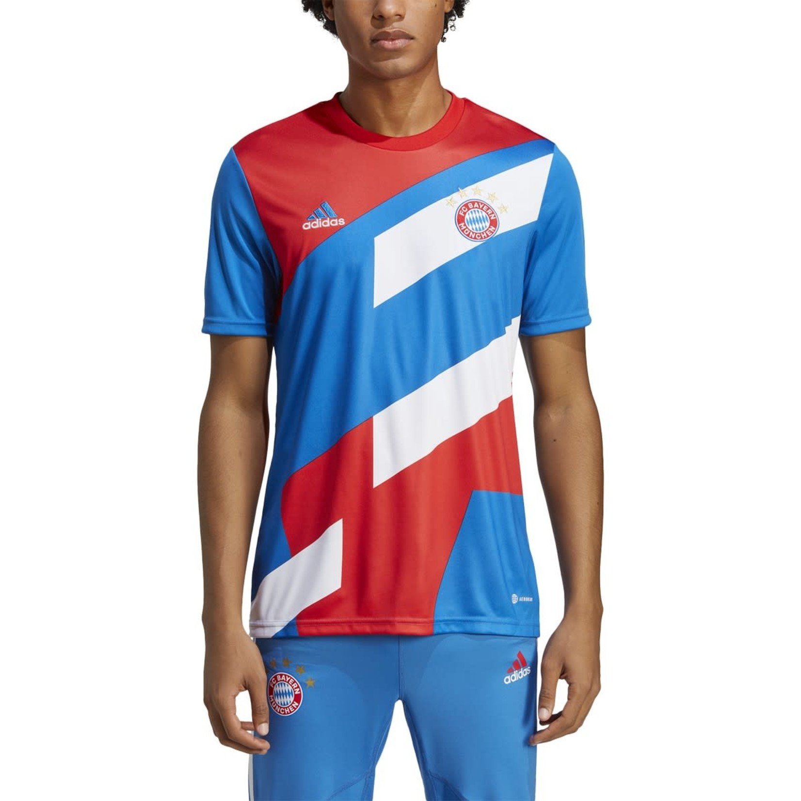 ADIDAS BAYERN MUNICH 22/23 PREMATCH JERSEY (RED/BLUE)