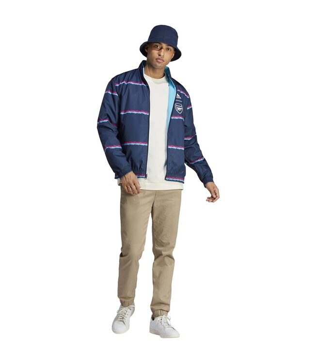 Adidas Arsenal 22/23 Reversible Anthem Jacket (Navy/Sky)