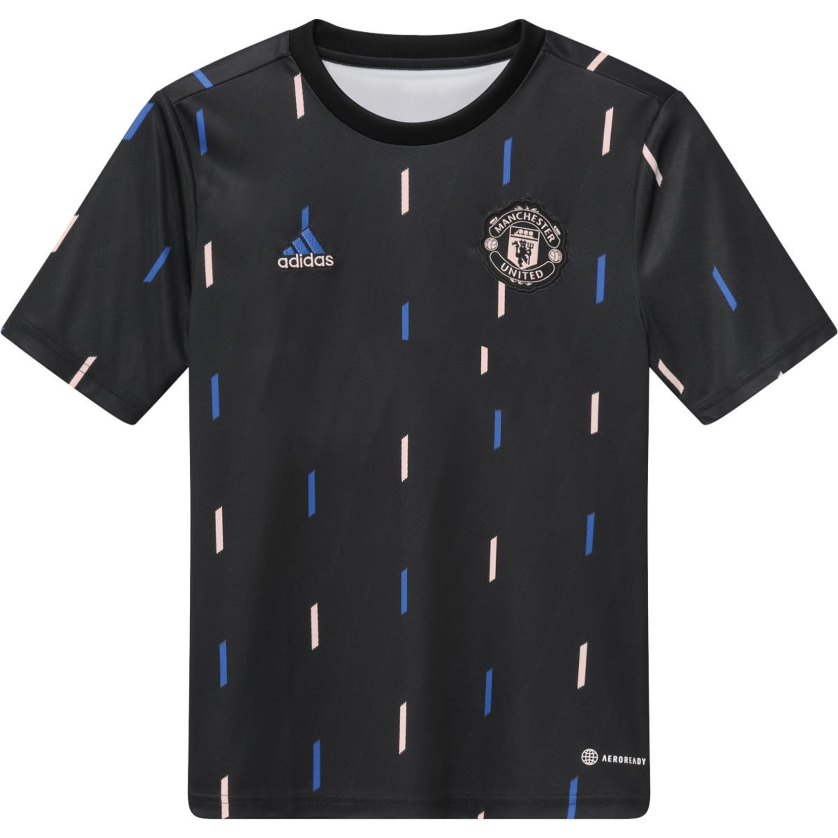 ADIDAS MANCHESTER UNITED 22/23 PREMATCH JERSEY YOUTH (BLACK/PINK)