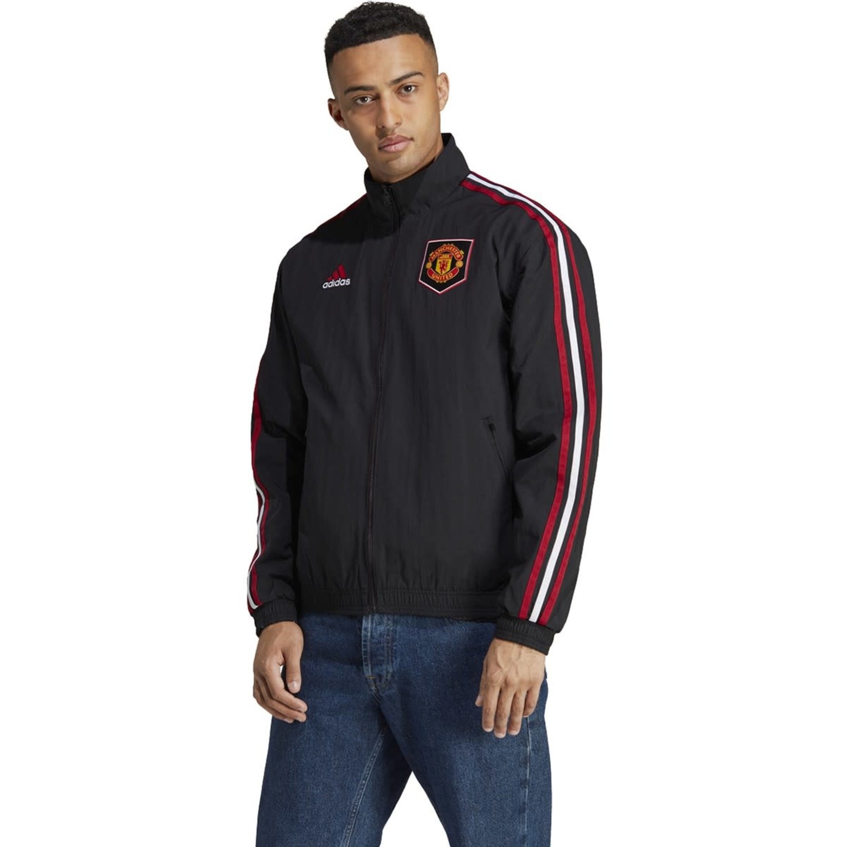 Knorretje Omleiden Wat is er mis Adidas Manchester United 22/23 Reversible Anthem Jacket - SoccerWorld -  SoccerWorld