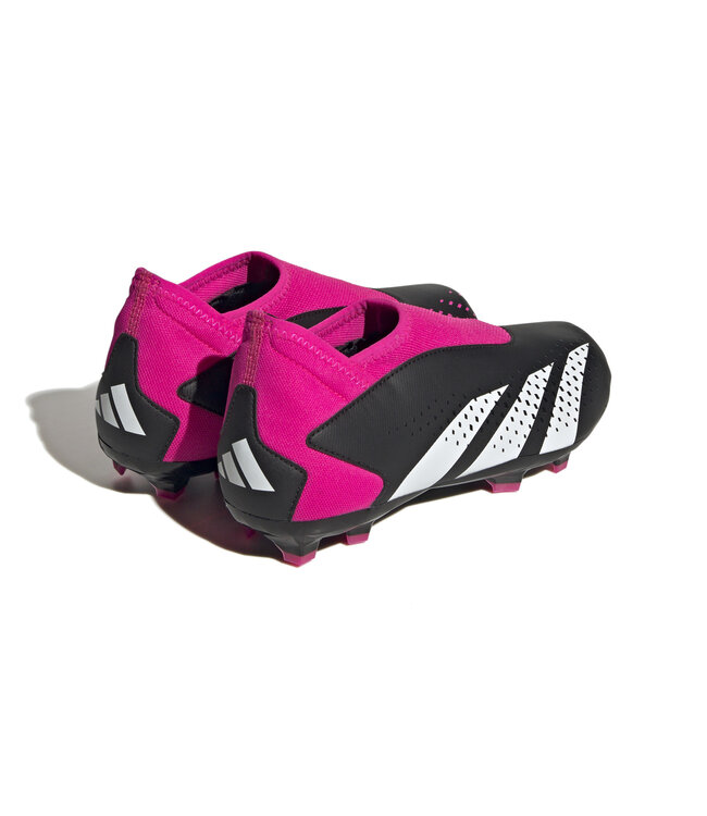 Adidas Predator Accuracy.3 Laceless FG Jr (Black/Pink)