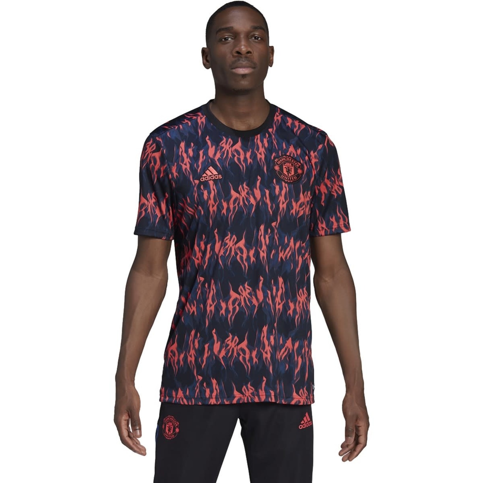 Manchester United Mens Prematch Jersey 19/20 - Mystery Ink / collegiate navy