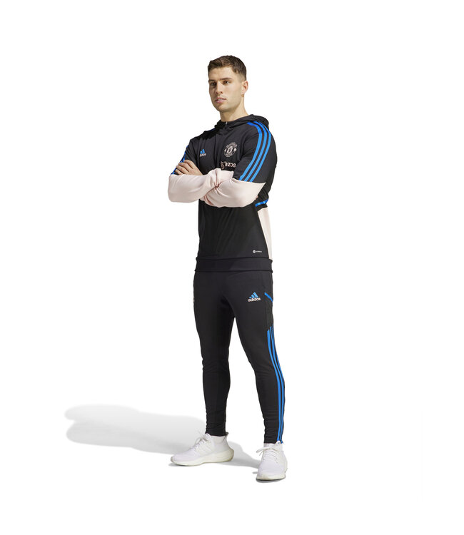 Adidas Manchester United 22/23 Hooded Track Top (Black/Pink)