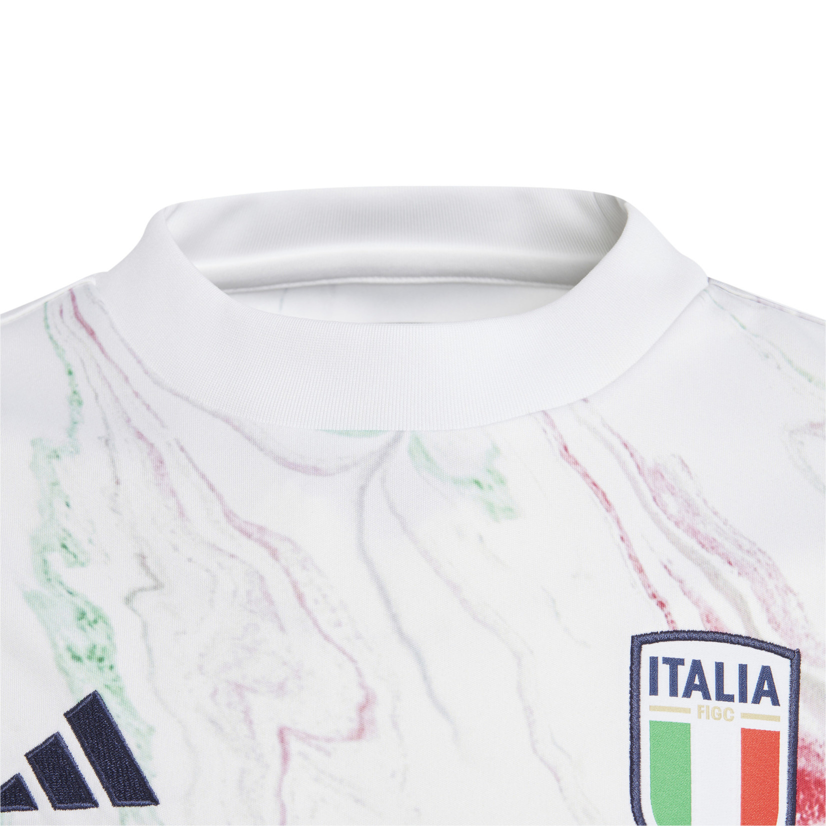 ADIDAS ITALY 2023 PREMATCH JERSEY YOUTH (WHITE/RED/GREEN)