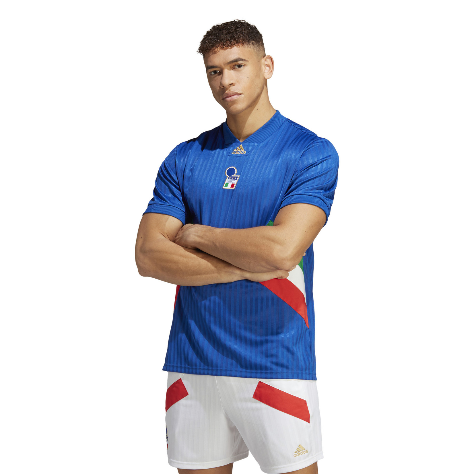 adidas Italy 2023 Home Authentic Jersey - Blue