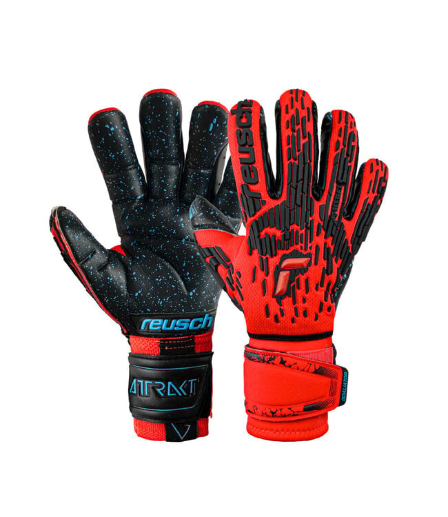 Reusch Attrakt Freegel Fusion Ortho-Tec Goaliator Glove (Red)