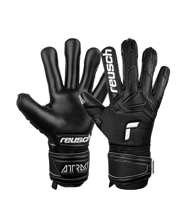 Reusch Attrakt Freegel Infinity Finger Support Glove (Black/White)