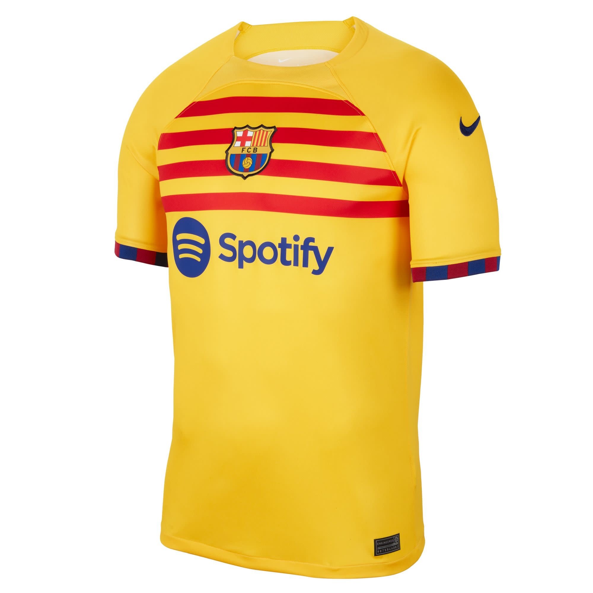 Nike Women's FC Barcelona '22 Away Replica Jersey, Medium, Yellow