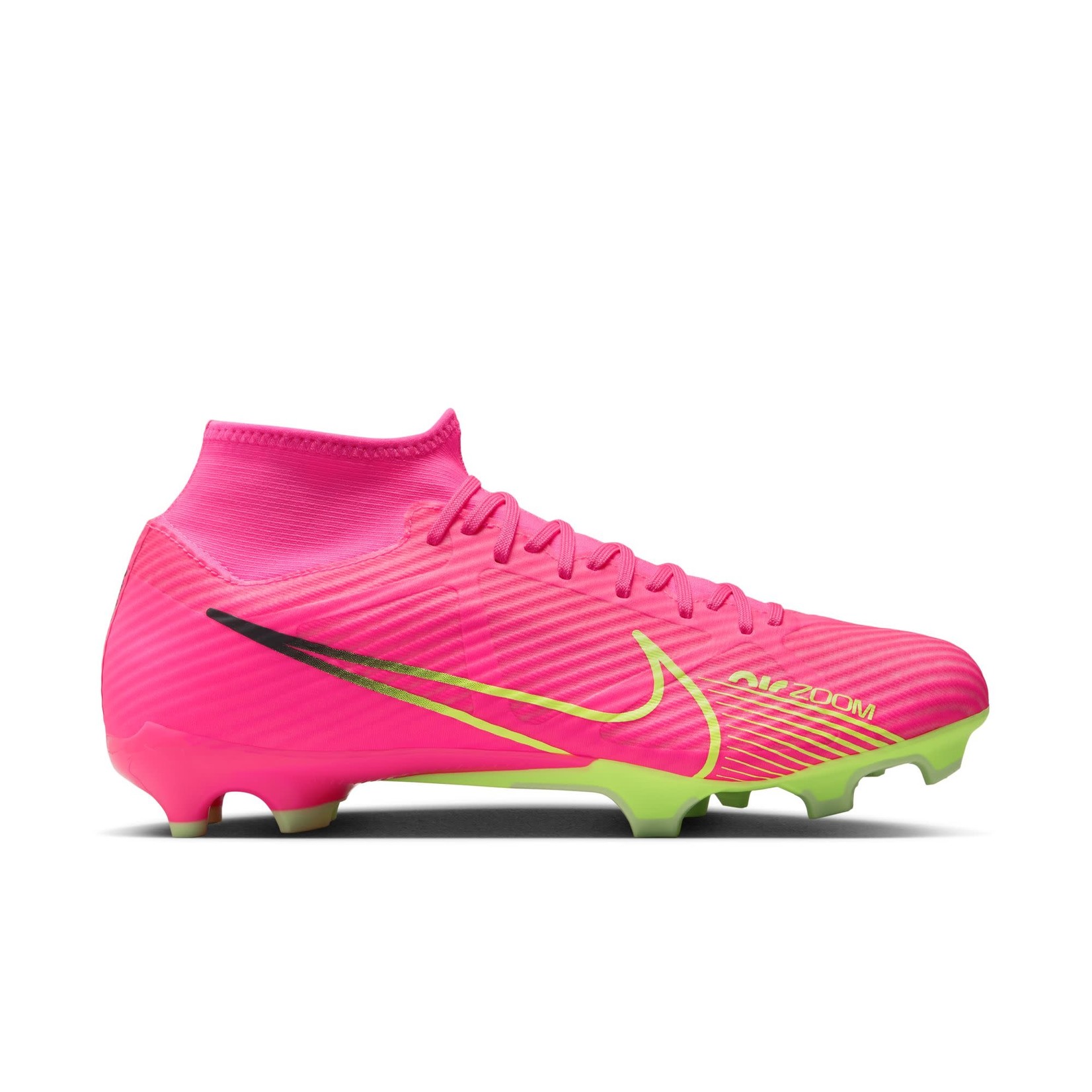 NIKE ZOOM MERCURIAL SUPERFLY 9 ACADEMY FG/MG (PINK/YELLOW)