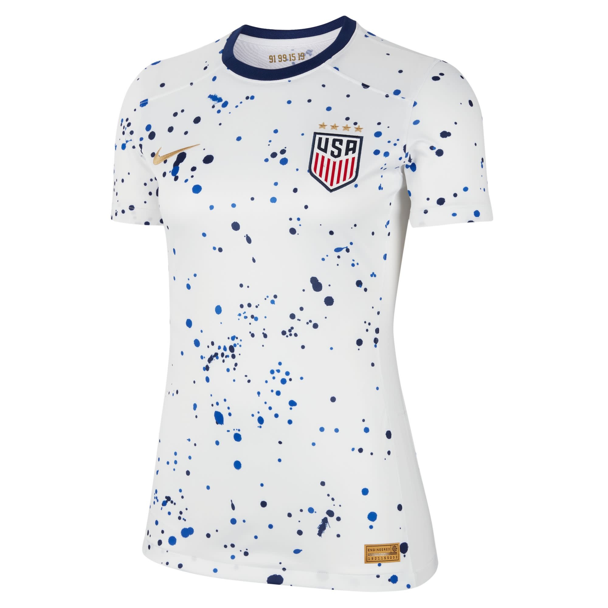 USWNT #1 Nike USA Soccer Home White Jersey 2023 FIFA World Cup Medium L@@K