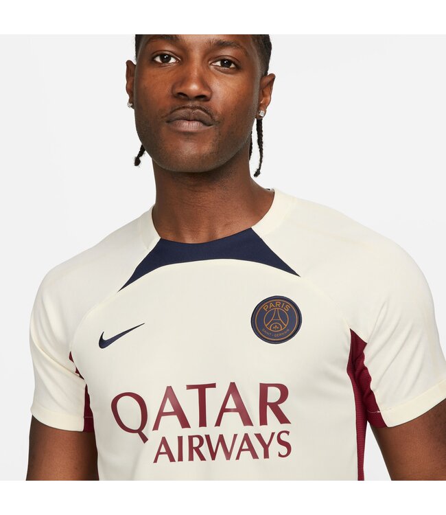 Nike PSG 23/24 Strike Training Jersey (Sand/Navy)