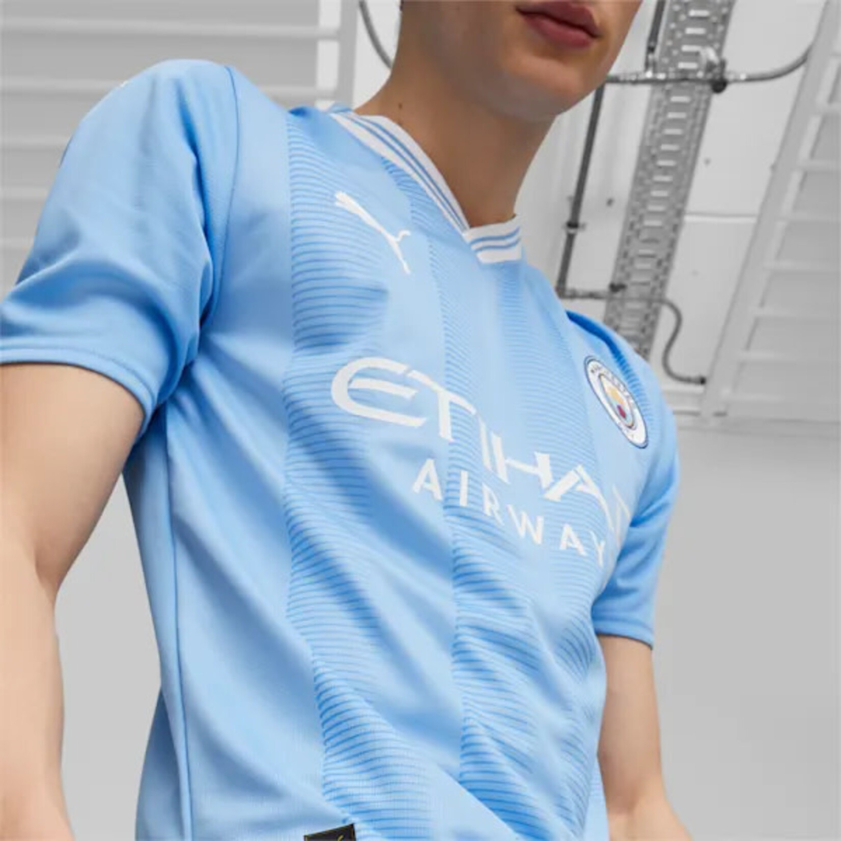  Manchester City FC Men's 2023/24 Replica Home Soccer