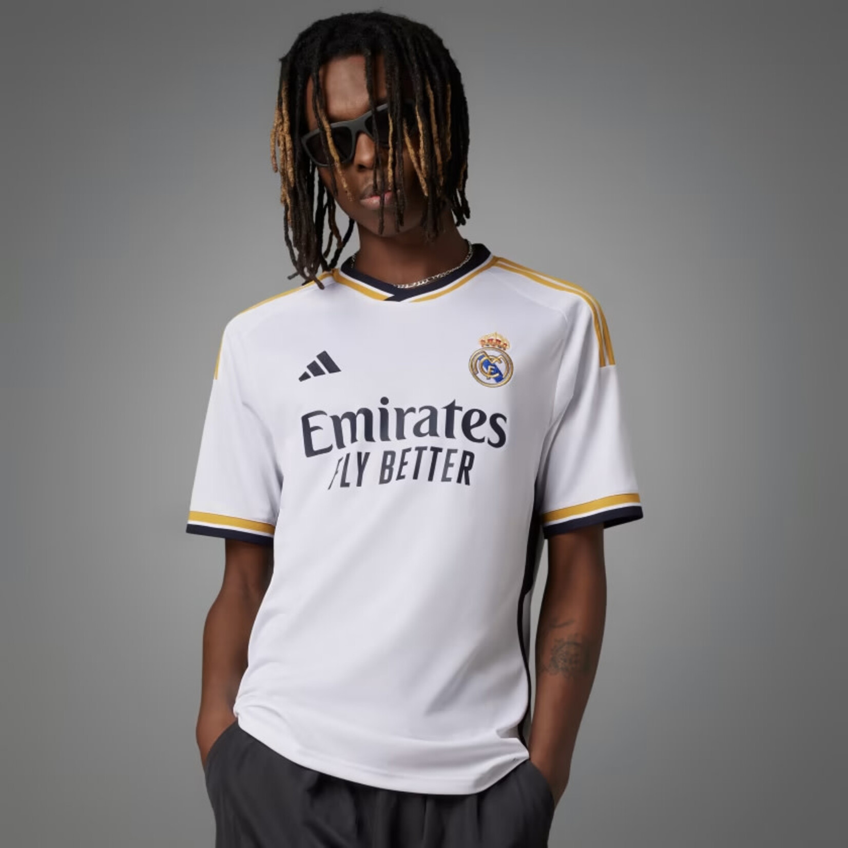 Adidas Men's Real Madrid Home Jersey - White, M