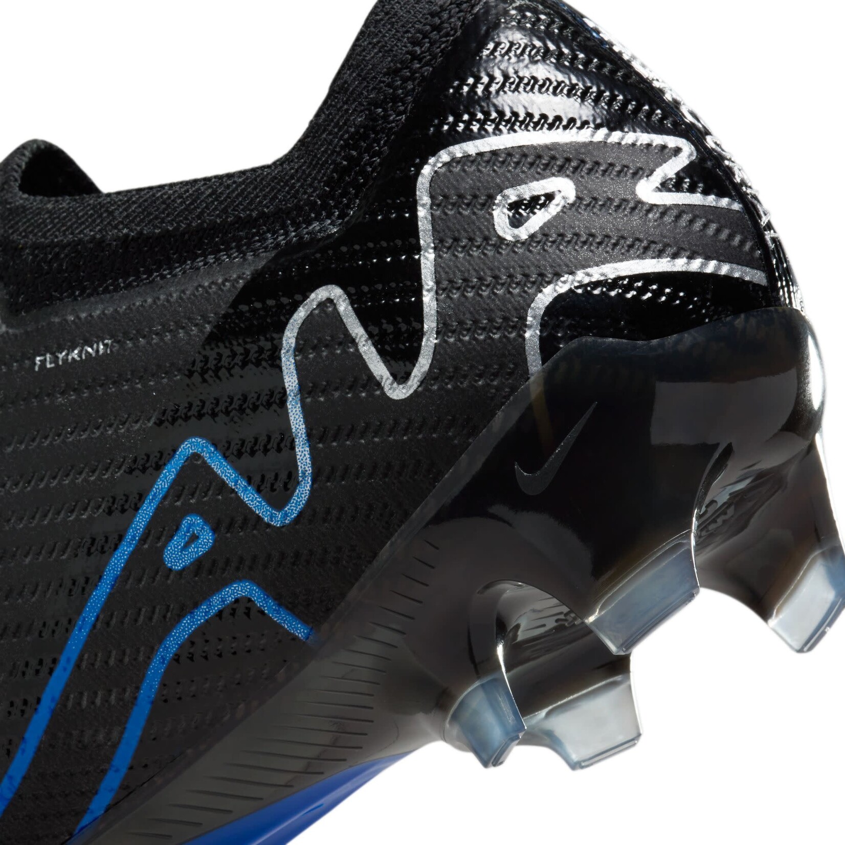 NIKE ZOOM MERCURIAL VAPOR 15 ELITE FG (BLACK/BLUE)