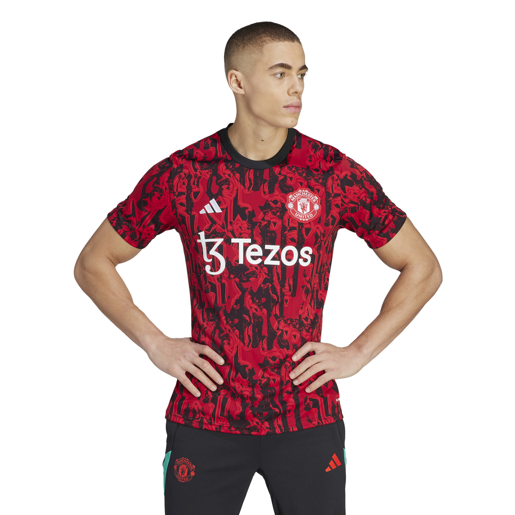 ADIDAS MANCHESTER UNITED 23/24 PREMATCH JERSEY (RED/BLACK)