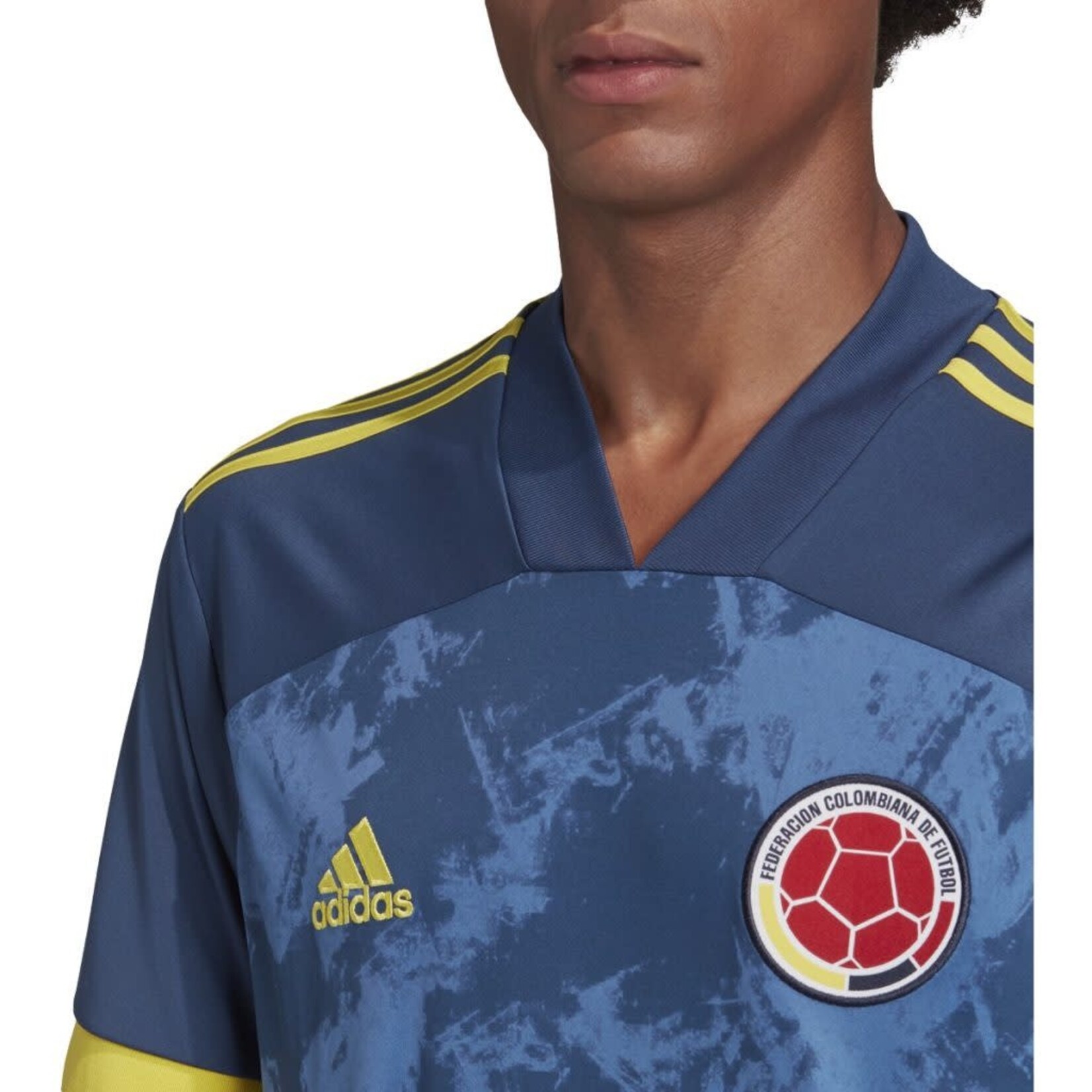  adidas Men's Colombia Home Authentic Soccer Jersey