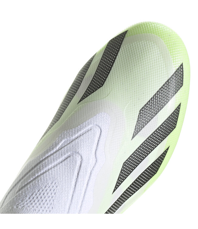 Adidas X Crazyfast.1 Laceless FG (White/Lime)
