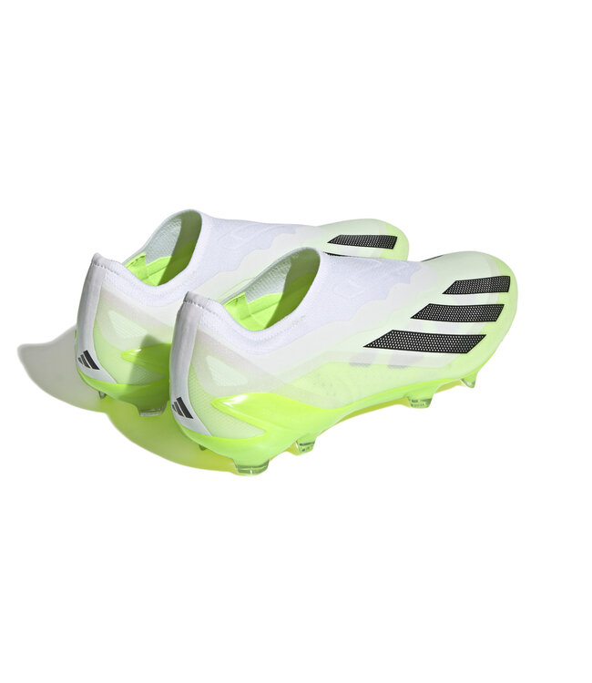 Adidas X Crazyfast.1 Laceless FG (White/Lime)