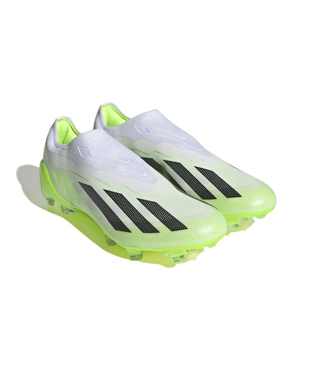 Adidas X Crazyfast.1 Laceless FG (White/Lime)
