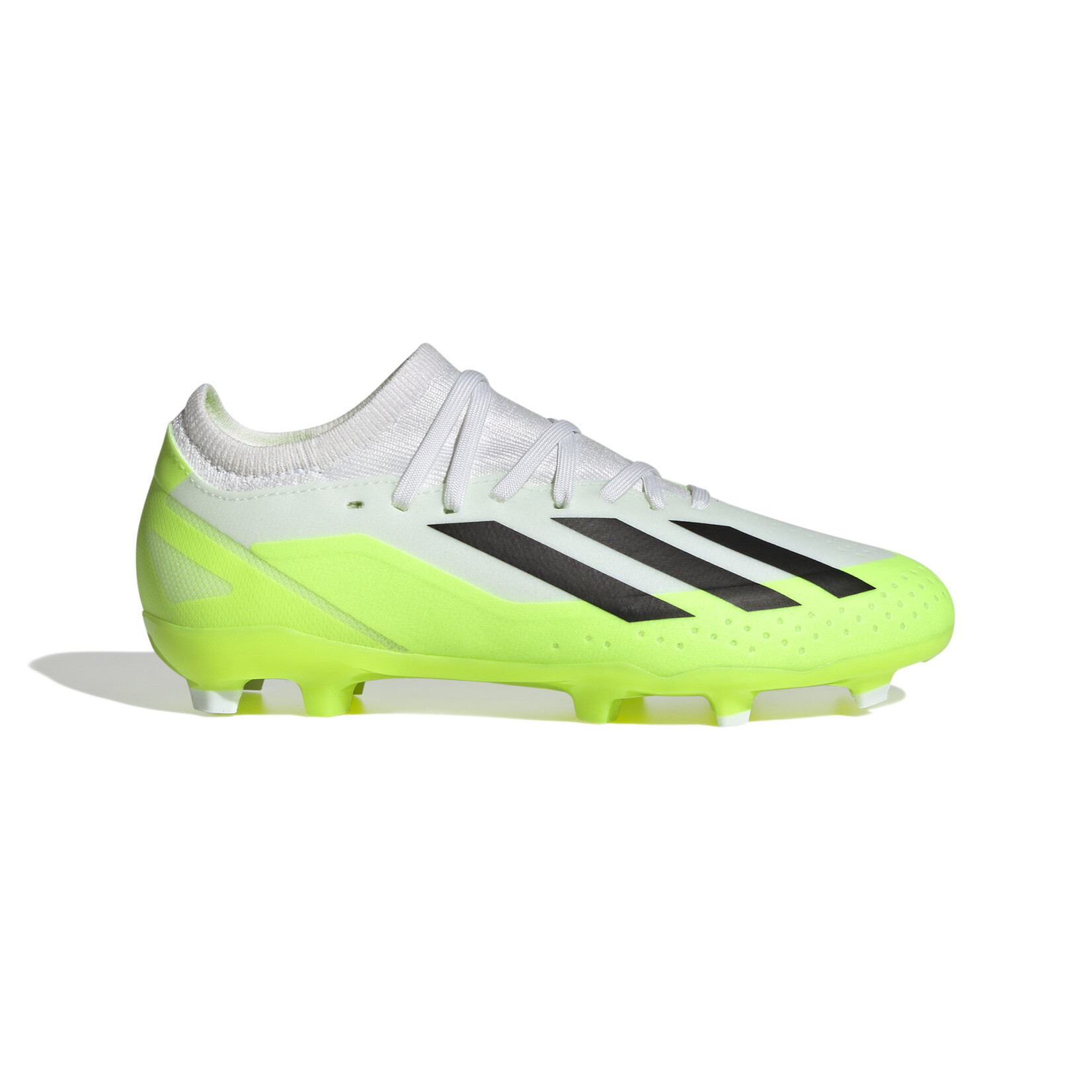 ADIDAS X CRAZYFAST.3 FG JR (WHITE/LIME)