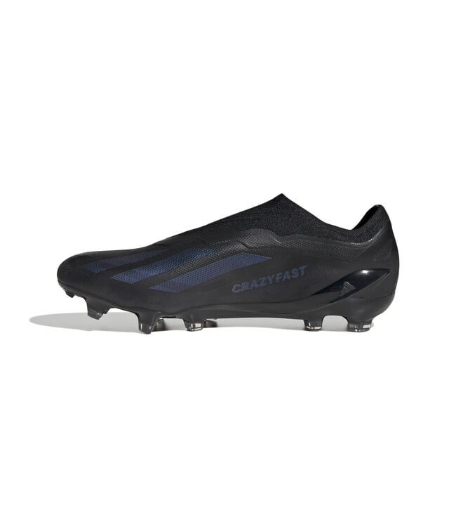 Adidas X Crazyfast.1 Laceless FG (Black/Black)