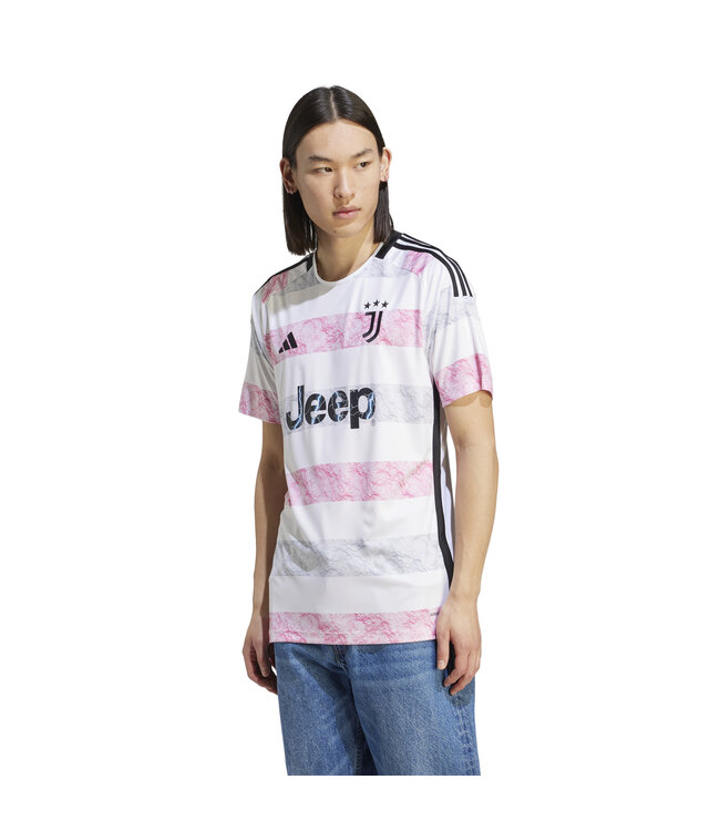 Adidas Juventus 23/24 Away Jersey (White/Pink/Gray)