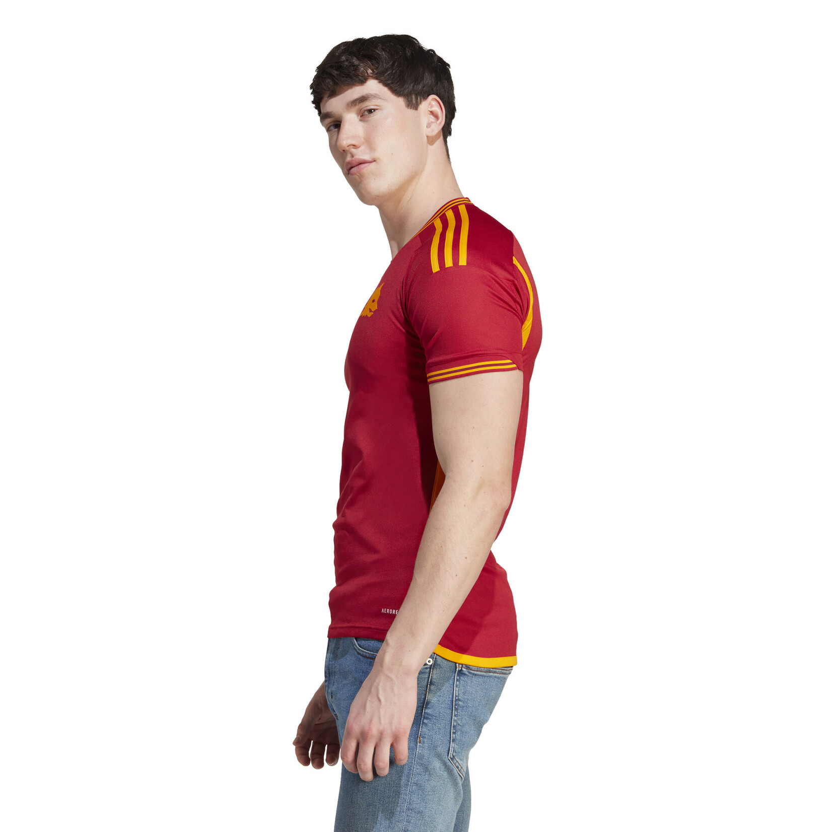 adidas AS Roma 23/24 Home Jersey - Red, Men's Soccer