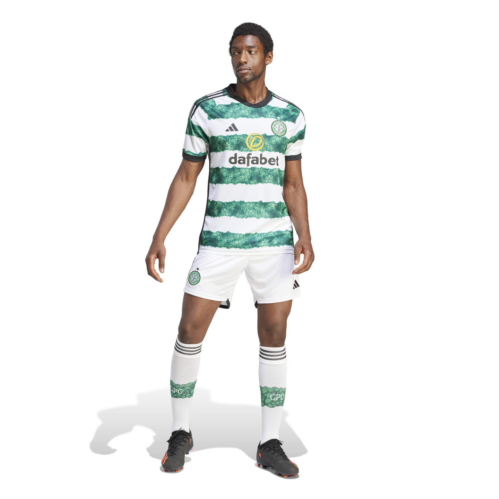 adidas Celtic FC 23/24 120 Years of Hoops Home Jersey - White