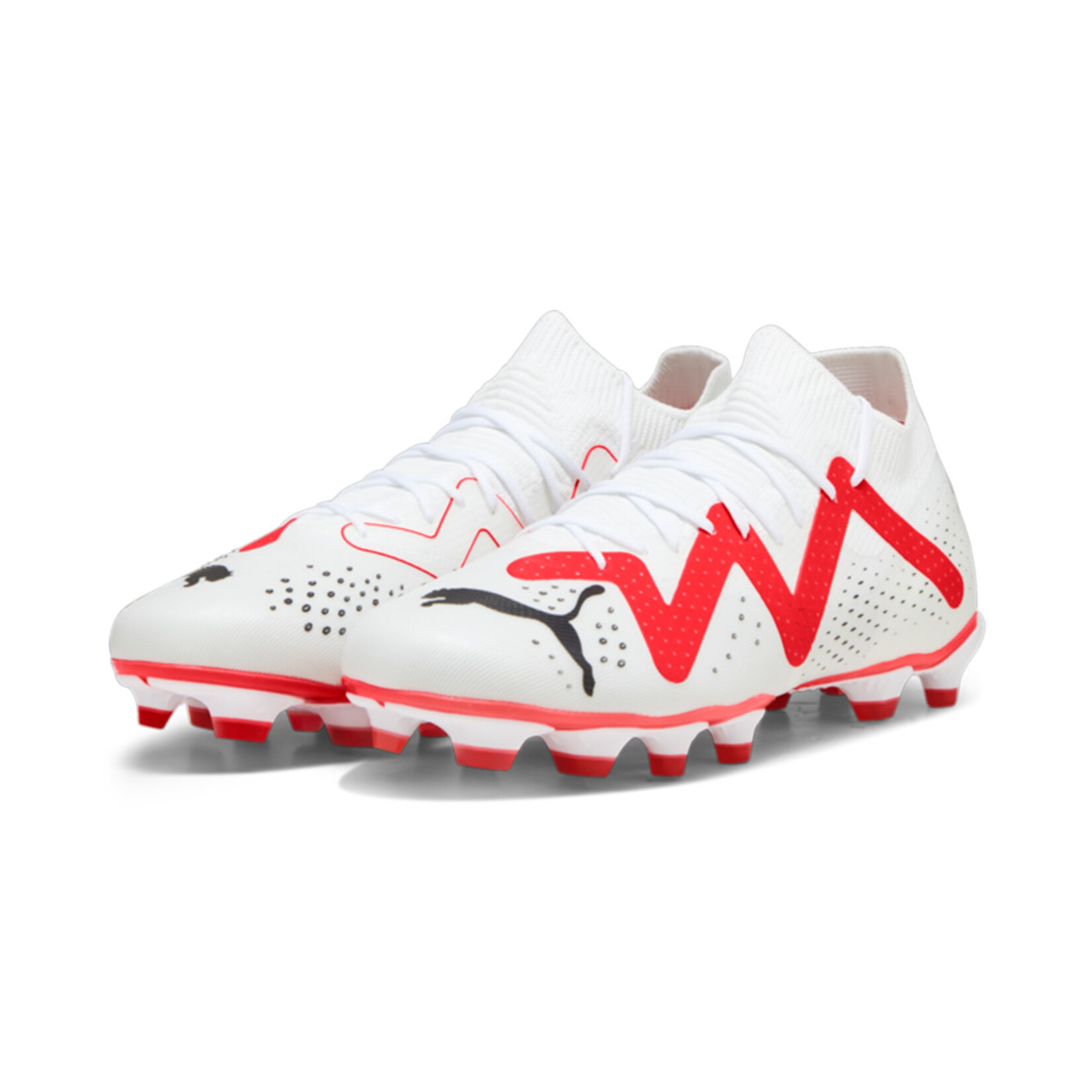 AG Soccer Cleats in White, Pink & Black