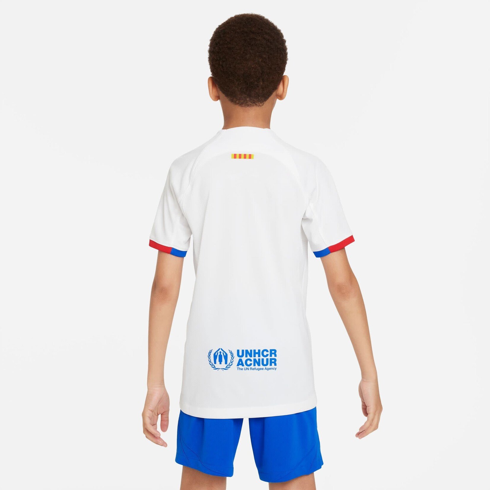 Nike Youth Barcelona 23/24 Away Jersey - White