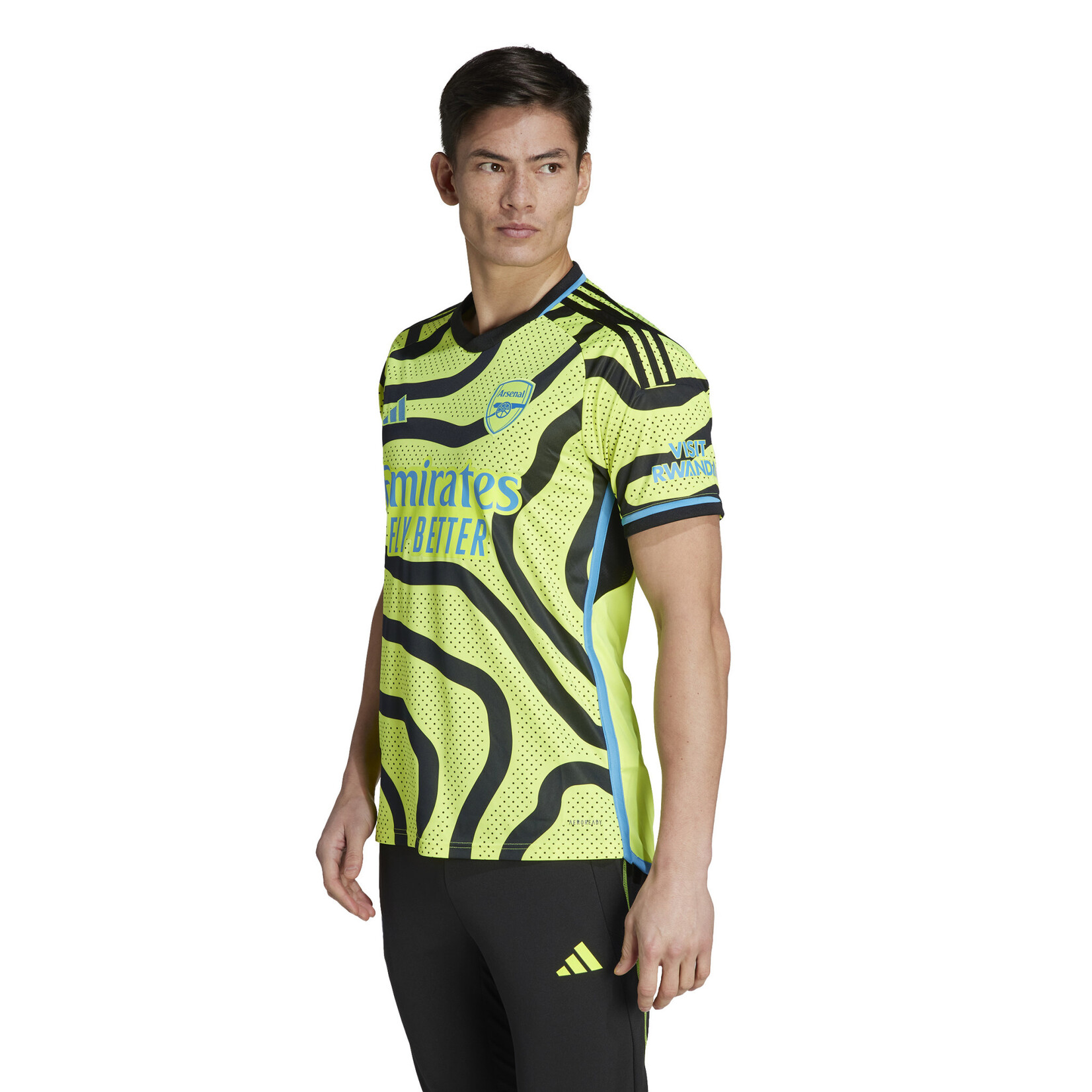 Mens Adidas Yellow Arsenal 23/24 Away Jersey - Yellow