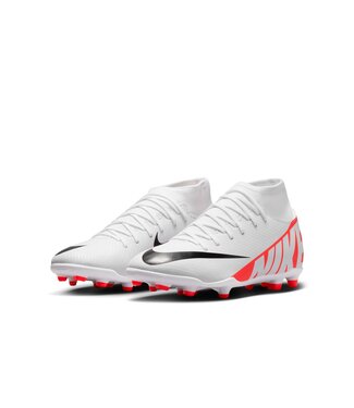 Nike MERCURIAL SUPERFLY 9 CLUB FG/MG JR (WHITE/CRIMSON)