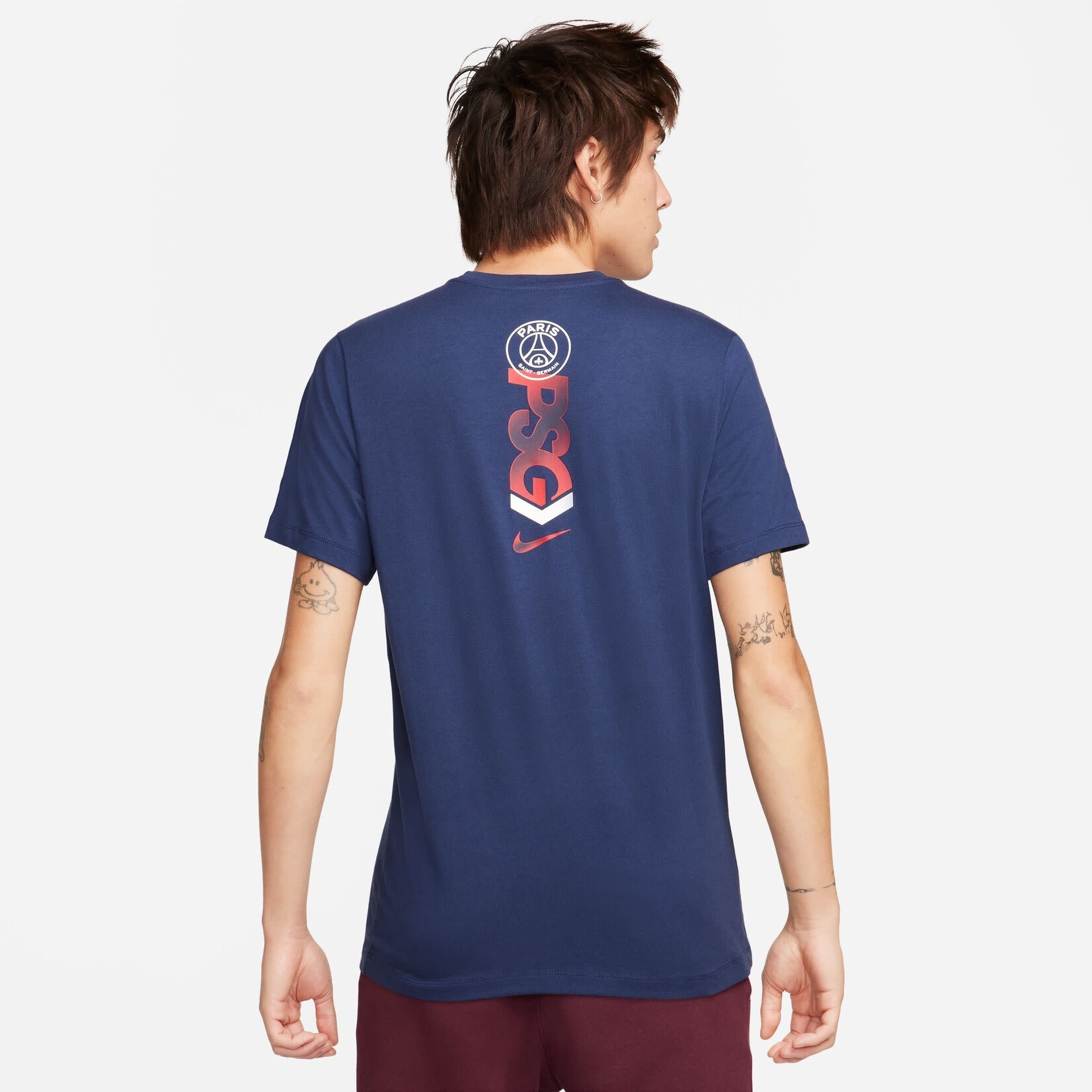 NIKE PSG 23/24 Mercurial Tee (Navy)