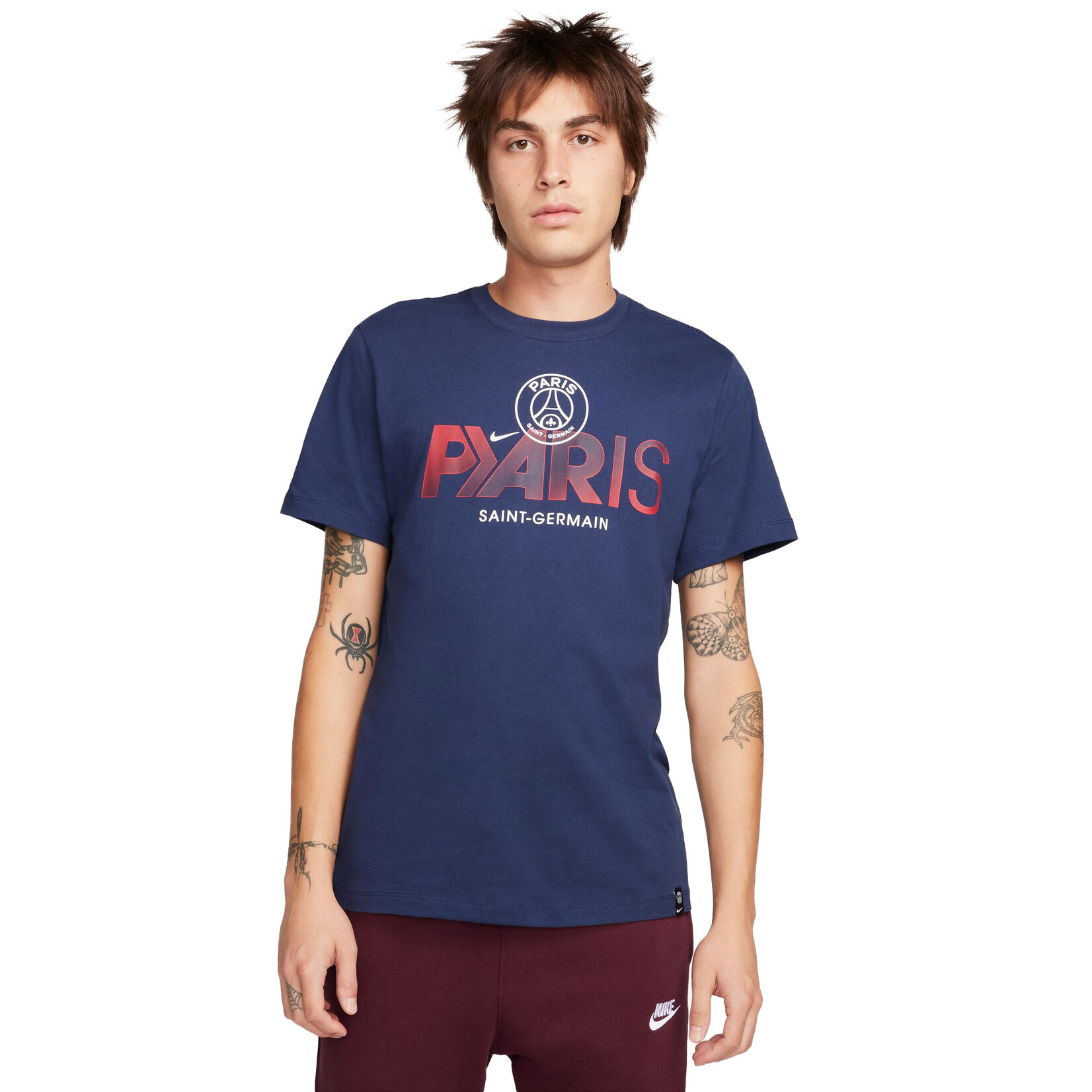 NIKE PSG 23/24 Mercurial Tee (Navy)