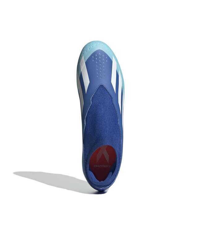 Adidas X Crazyfast.3 Laceless FG (Blue/White)