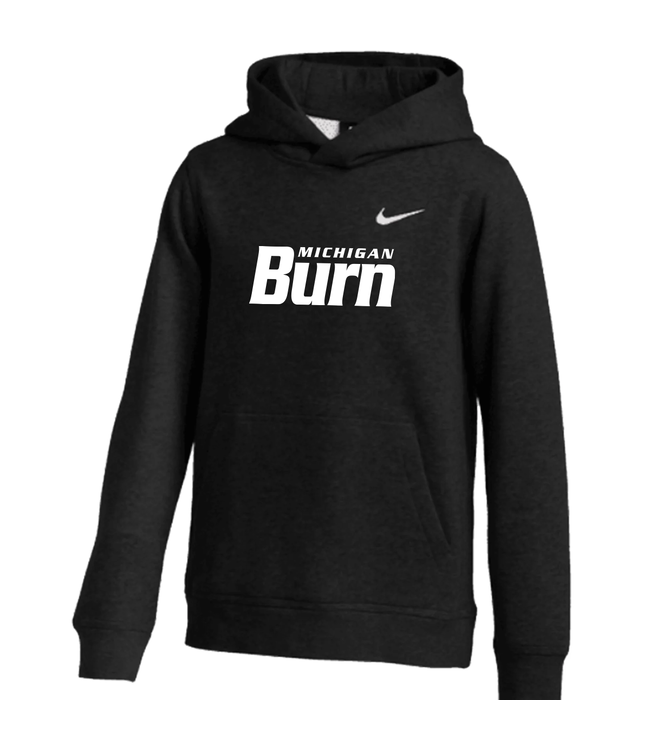 Nike MI Burn Fleece Hoodie Youth (Black)