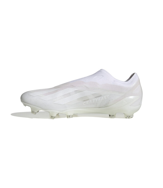 Adidas X Crazyfast.1 Laceless FG (White/White)