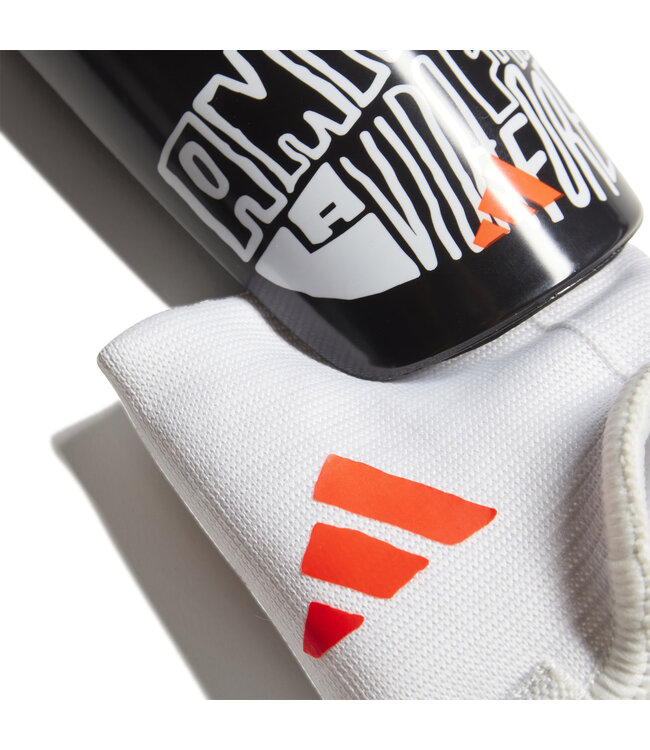Adidas Messi Match Junior Shin Guards (Black/White/Orange)