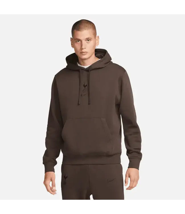 Nike Tottenham 23/24 Club Fleece Pullover Hoodie (Brown)