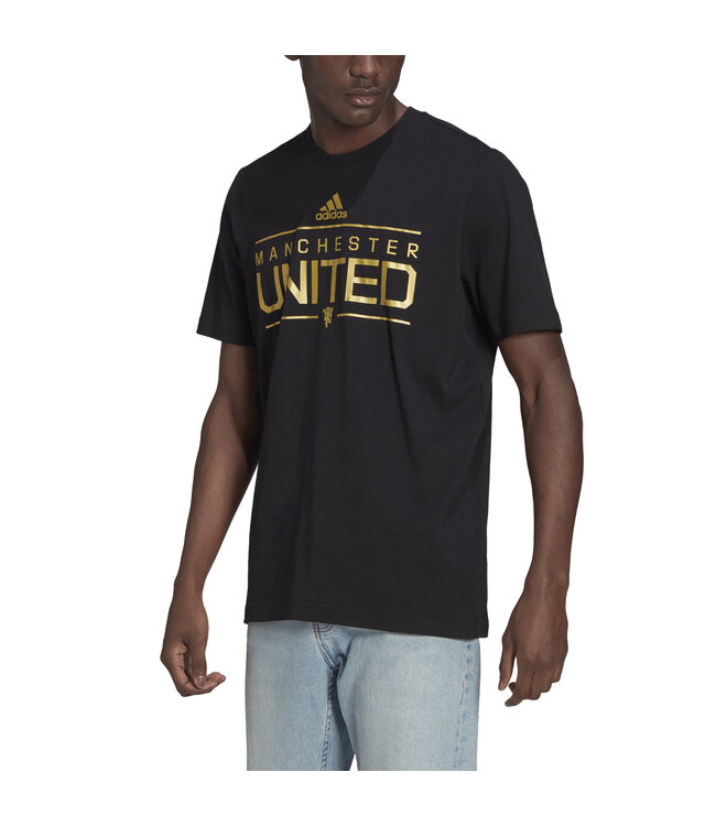 Adidas Manchester United 21/22 Graphic Tee (Black)