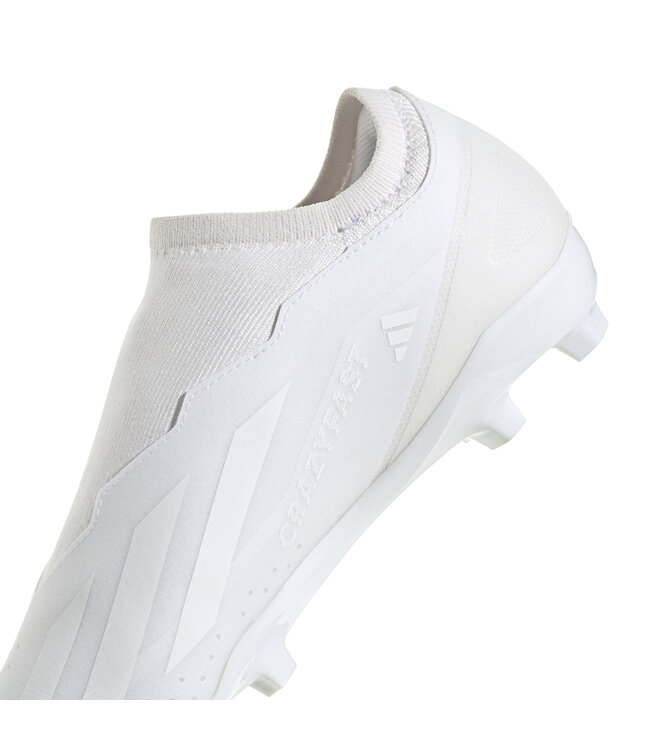 Adidas X Crazyfast.3 Laceless FG (White/White)