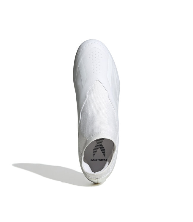 Adidas X Crazyfast.3 Laceless FG (White/White)